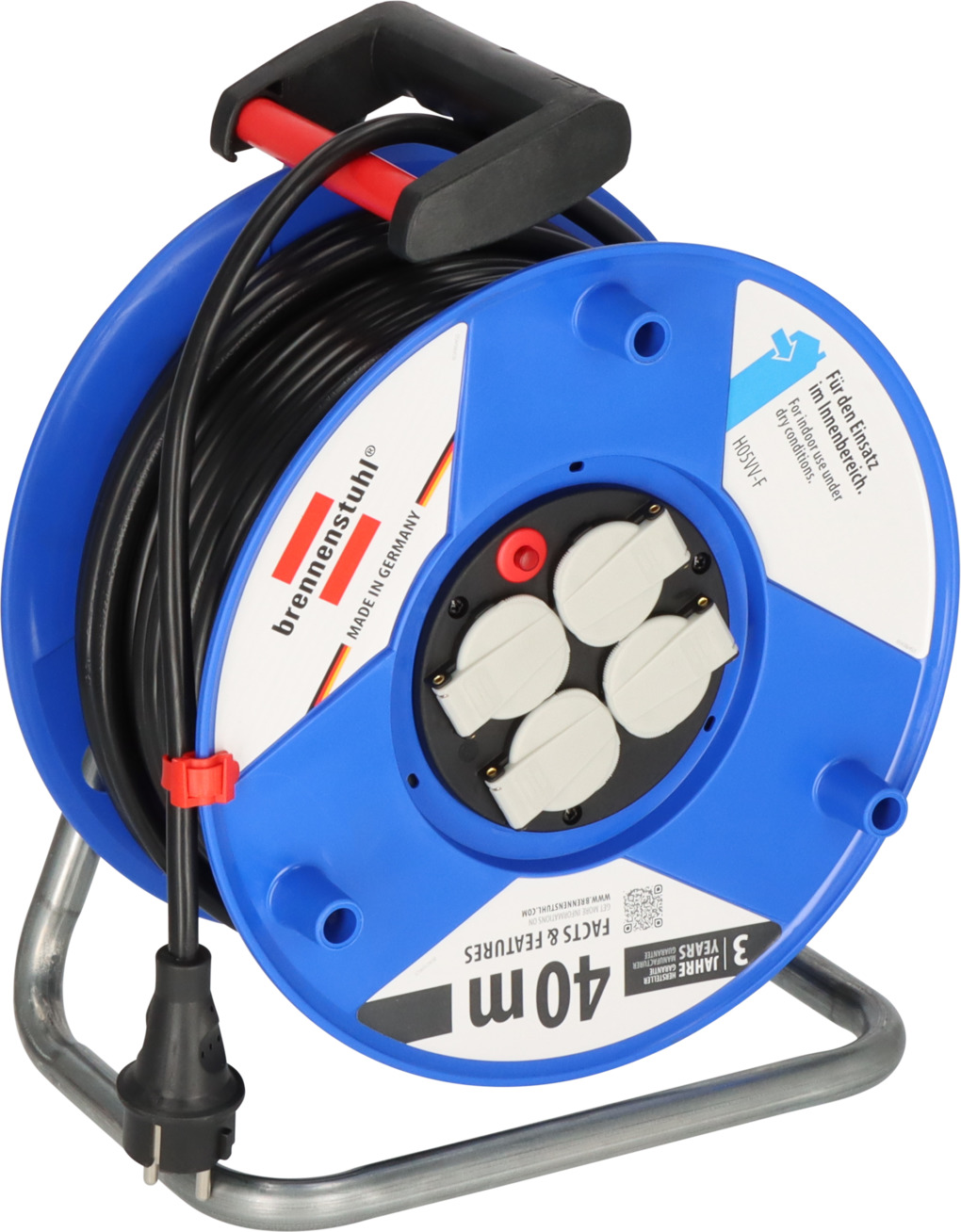 ゲーフラ Garant cable reel 40m H05VV-F 3G2,5 | brennenstuhl®