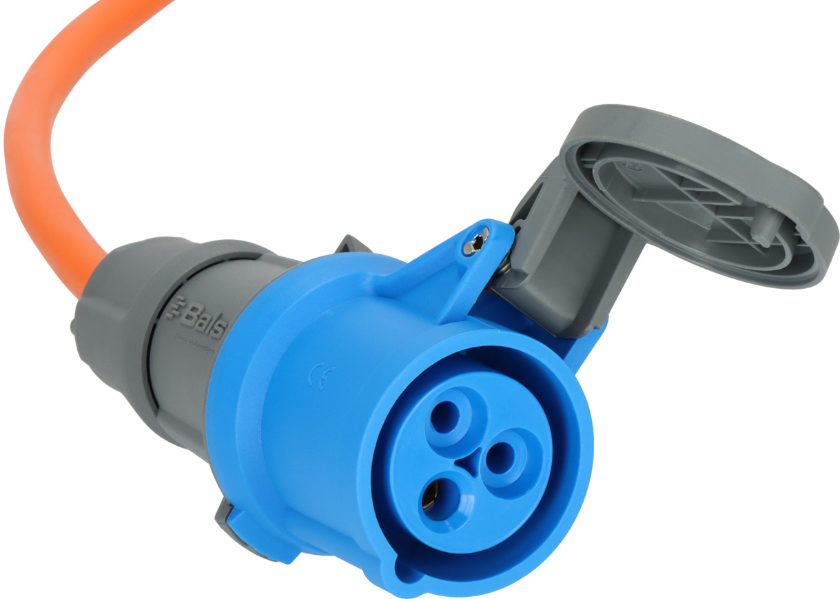 Prise CEE 16A 240V Ceenorm - Montée Câble, 2P+E, Bleue, IP44 - Neuf - Fabriqué En Allemagne